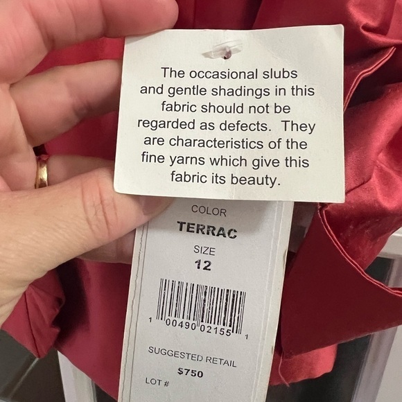 Nina Mclemore Silk Dupioni Ruffle Suzanne - Size 12 - NWT - Picture 11 of 11